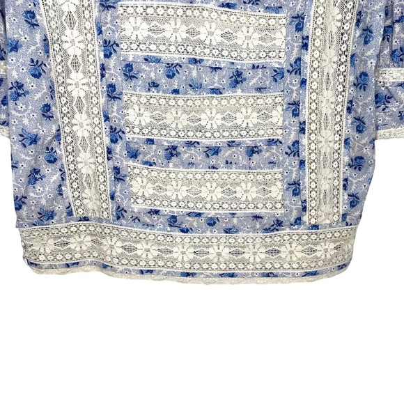 ♦️SOLD♦️Anthropologie Love Sam Antoinette Cropped Floral Lace Top - Picture 14 of 16